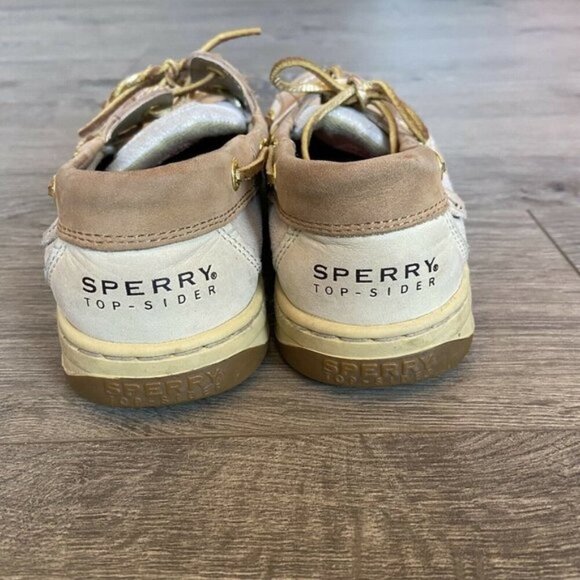 Sperry top sider womens size 9 gold and tan - Picture 6 of 10